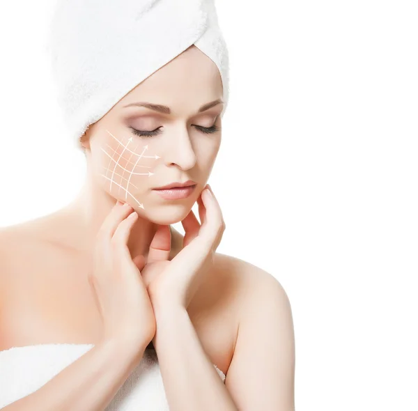 Spa portrait d'une jeune femme en bonne santé — Photo