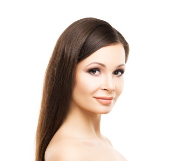 güzel bir kadın ile pürüzsüz bir cilt