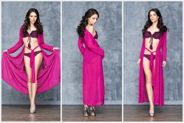 Mayo içinde poz güzel ve seksi kadın