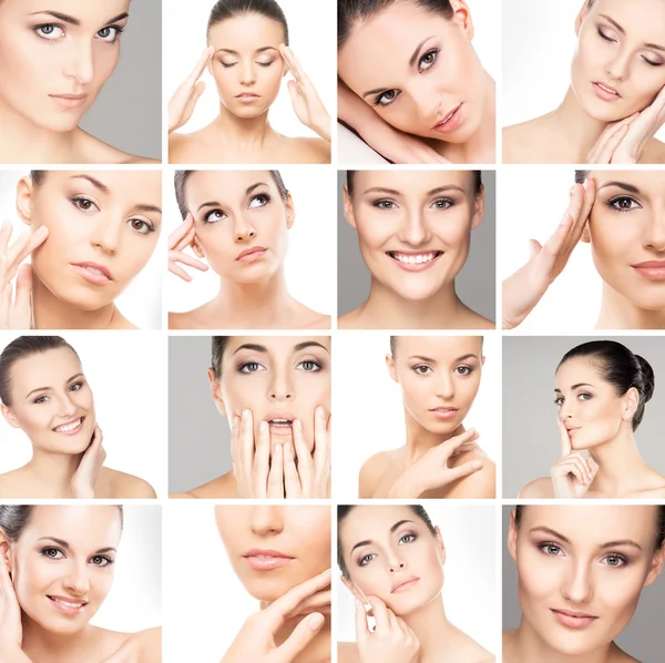 Farklı kadın spa Portreler koleksiyonu