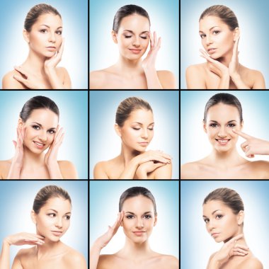 saf deri ile güzel kızlar