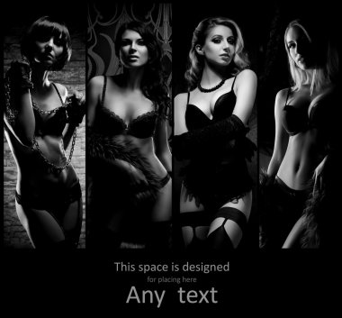 güzel ve seksi kadın iç çamaşırı.