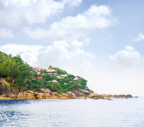 Tropical forest, sea coast and mountains — Stock Photo, Image