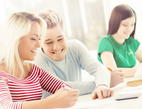 Group of teenage students — Stock Photo, Image