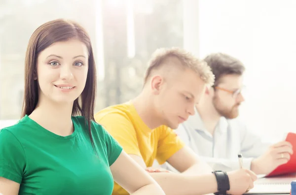 Young and smart students — Stock Photo, Image