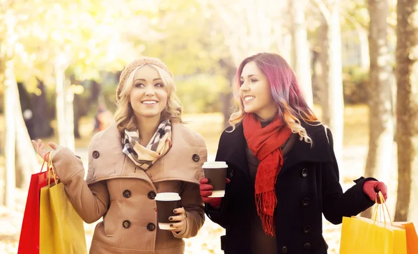 Couple of young women — Stock Photo, Image