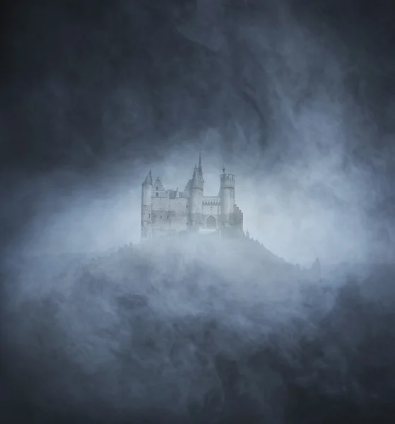 Halloween background with ancient castle Royalty Free Stock Photos