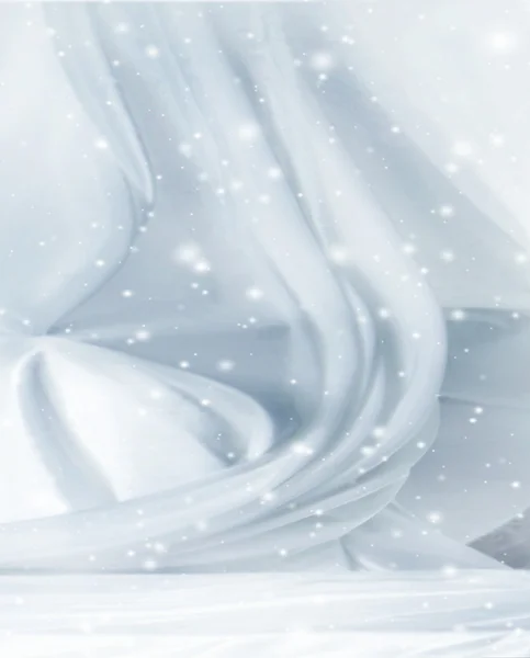 Snowy curtain background — Stock Photo, Image