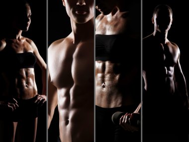 Zinde ve seksi erkek ve dişi organları