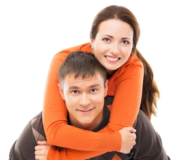 Young and lovely couple hanging out together Stock Photo