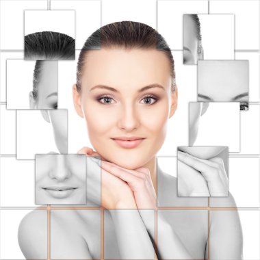 Sağlıklı ve güzel bir kadın yüzü