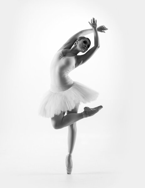 Young beautiful ballet dancer