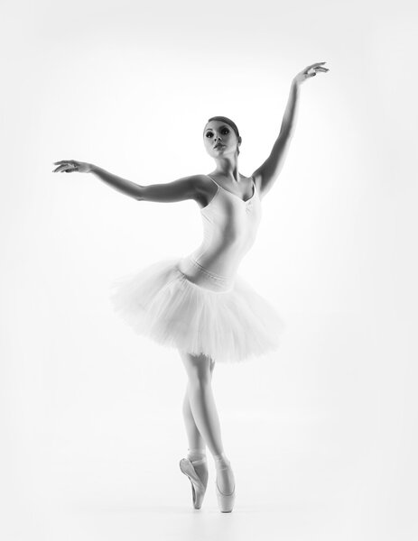 Young beautiful ballet dancer