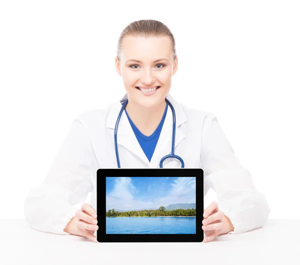 Cheerful female doctor — Stock Photo, Image