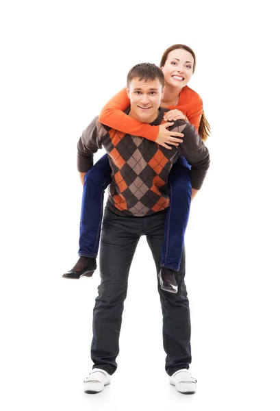 Kaukasisches Paar hängt zusammen — Stockfoto