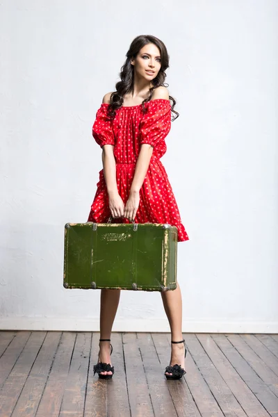 아름 다운 여자 가방 — 스톡 사진
