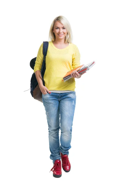 Aantrekkelijke tiener schoolmeisje — Stockfoto