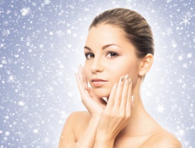 Genç ve sağlıklı kız yüzü