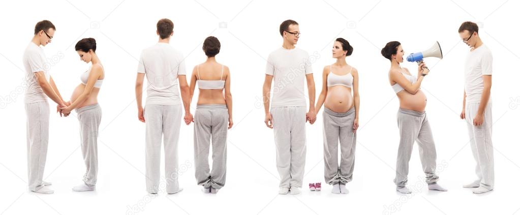 Pregnant mother and loving father (collection)