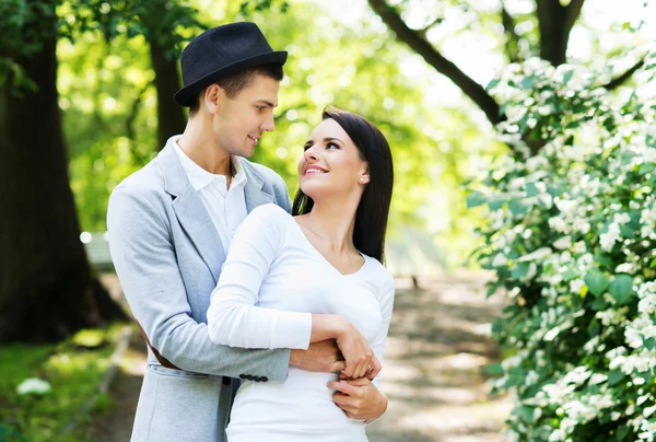 Lovely couple on date — Stock Photo, Image