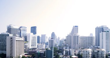 Bangkok cityscape ofis binaları ile