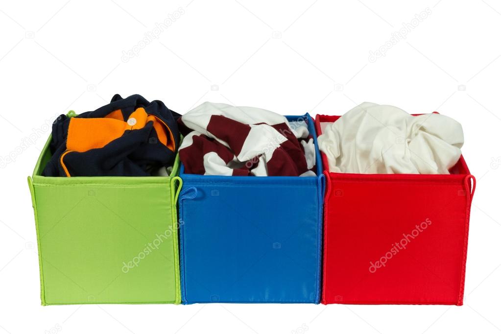 Colorful clothing boxes
