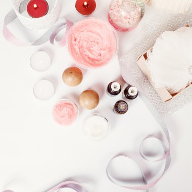 Spa tedavisi ve aromaterapi seti