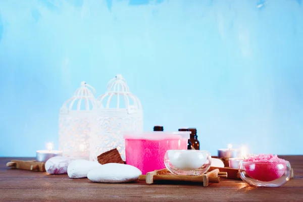 Spa tedavisi ve aromaterapi seti — Stok fotoğraf