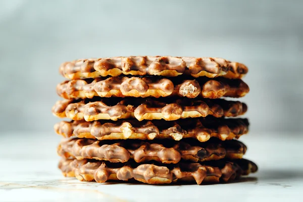 Waffles caseiros Close Up View — Fotografia de Stock