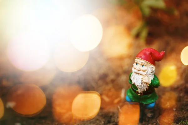 Toy Garden Gnome en la luz del sol — Foto de Stock