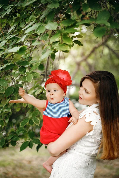 Cute Happy Child with Mother — Stock Photo, Image