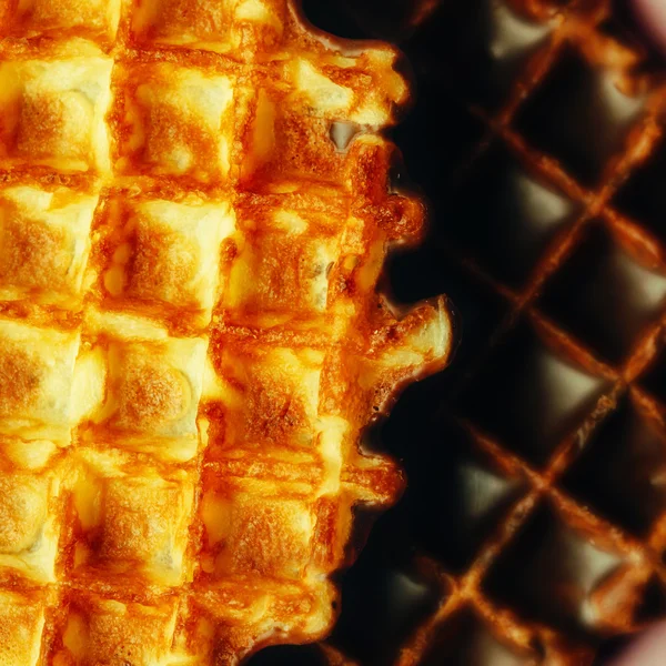 Homemade Waffles Close Up View — Stock Photo, Image