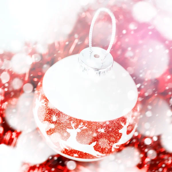 Světlé, s vánoční strom dekorace — Stock fotografie