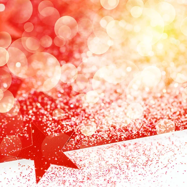 Weihnachten schnaufenden Hintergrund mit roten Sternen — Stockfoto