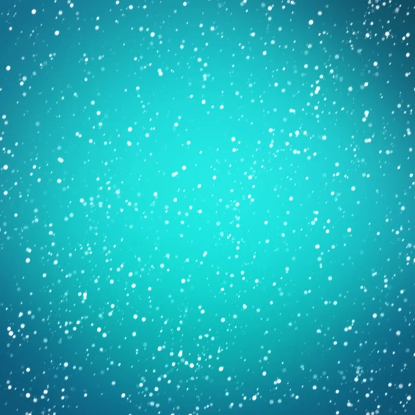 Light blue winter Christmas background with snow — Stock Photo, Image