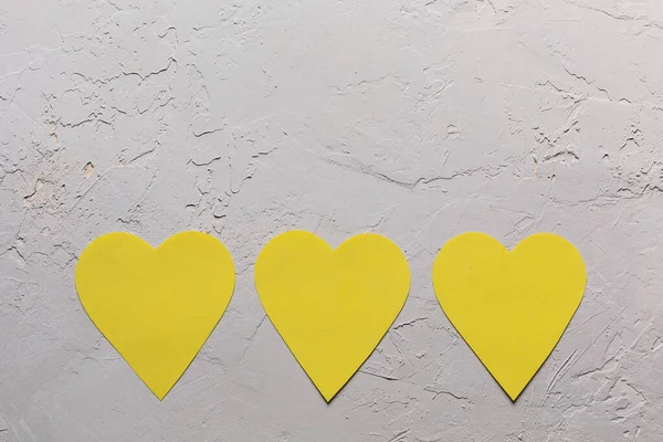 Minimalistische Grußkarte Zum Valentinstag 2021 Pantone Farben Grau Und Gelb — Stockfoto