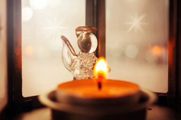 Jul dekoration med ängel — Stockfoto
