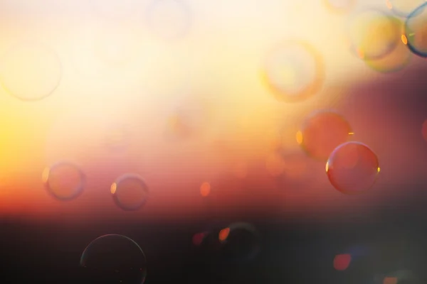 Tranquil background with soap bubbles — Stock Photo, Image