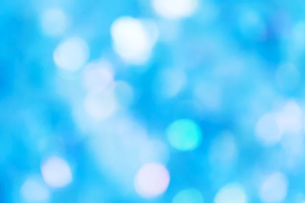 Bakgrunn for blå defokuserte lys – stockfoto