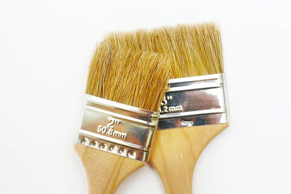 Two new renovation brushes close up — Stock Photo, Image