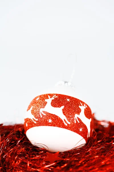 Dekorację świąteczną z ornamentem jelenia — Zdjęcie stockowe