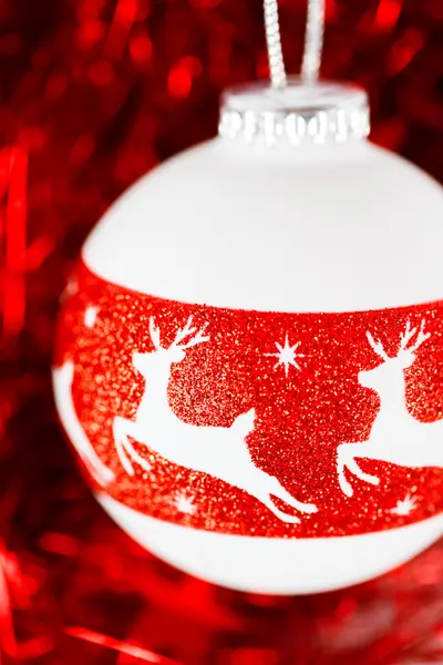 Christmas decoration with deer ornament — Stock Photo, Image
