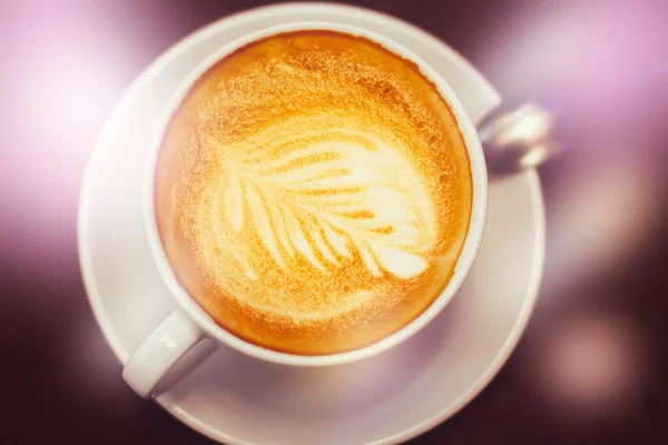 Koffie Latte art — Stockfoto