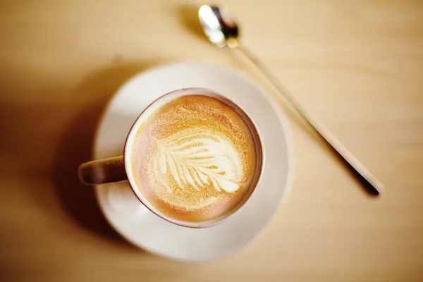 Café latte arte —  Fotos de Stock