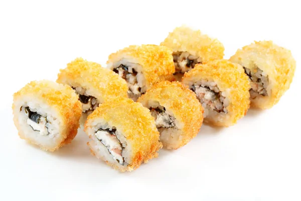 Tempura roll z łososia i ser — Zdjęcie stockowe