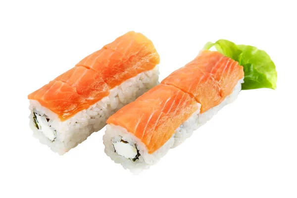 Philadelphia roll met zalm en crème kaas — Stockfoto