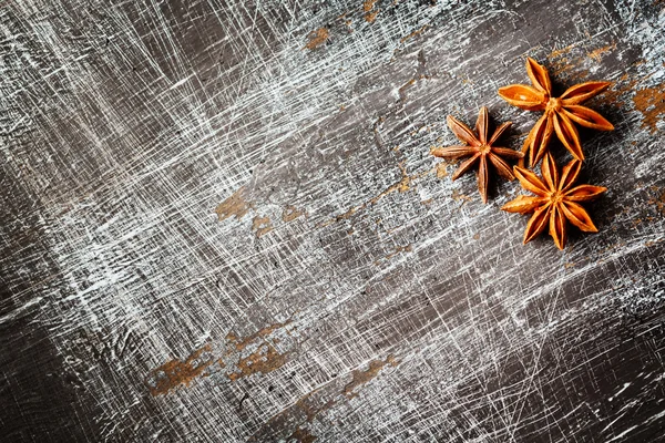 Fundo alimentar com anis estrelado — Fotografia de Stock