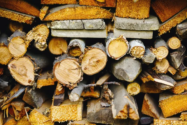 Zásobníku připravena protokolů. Texturu dřeva. — Stock fotografie