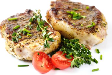 Taze kavrulmuş ızgara eti biftek