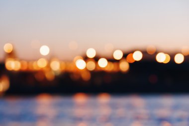 soyut bokeh ışıkları arkaplanı